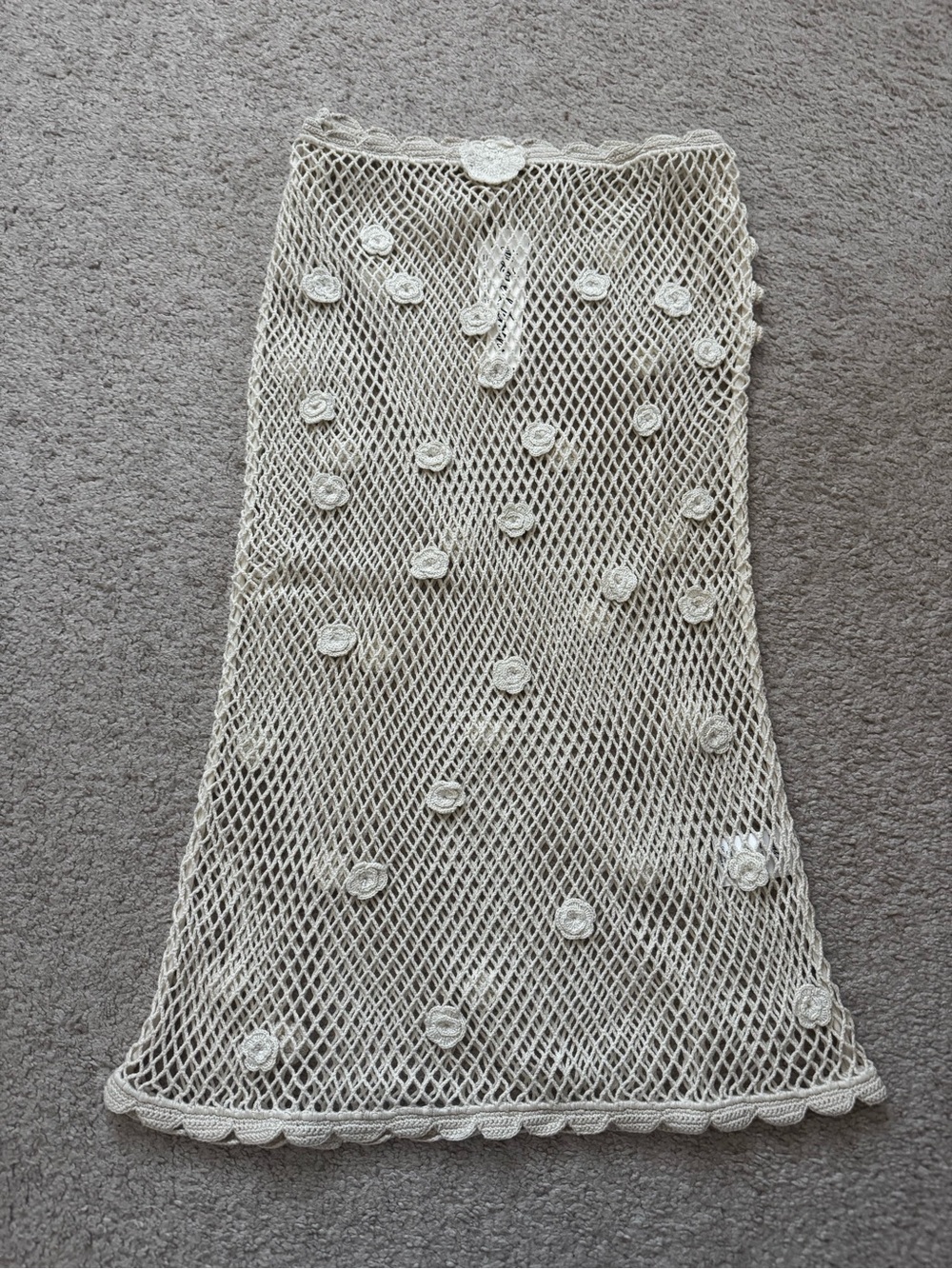 For Love & Lemons NWT crochet cream skirt size XS